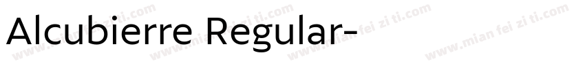 Alcubierre Regular字体转换